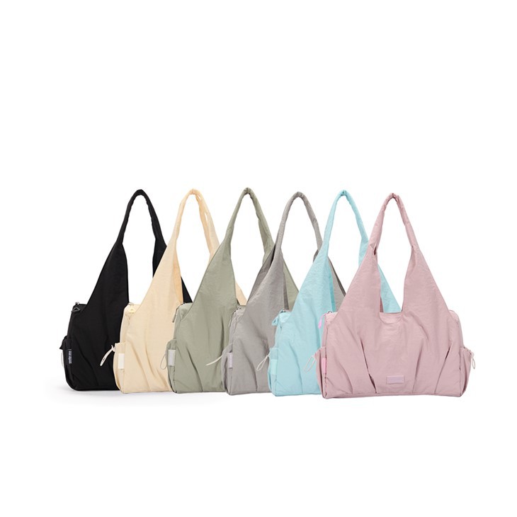 Simple Solid Color Large Capacity Casual Tote Bag